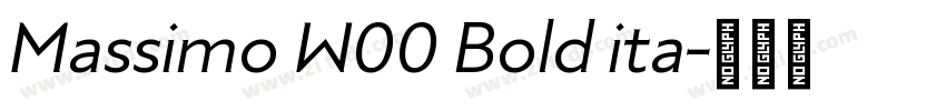 Massimo W00 Bold ita字体转换